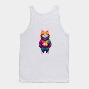 Serious red cat Tank Top